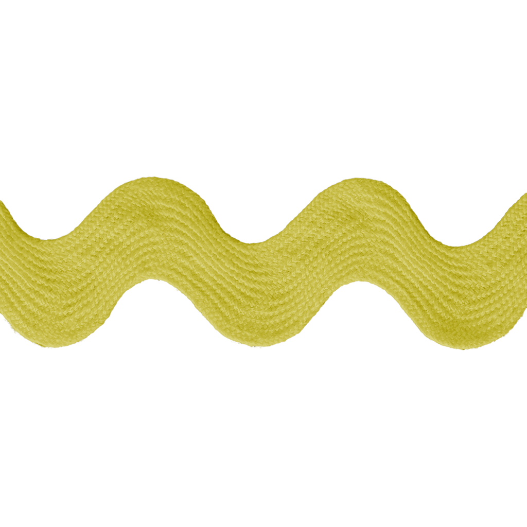 bright yellow 1" polyester ric rac from Heit's Wholesale bulk sewing supply company
