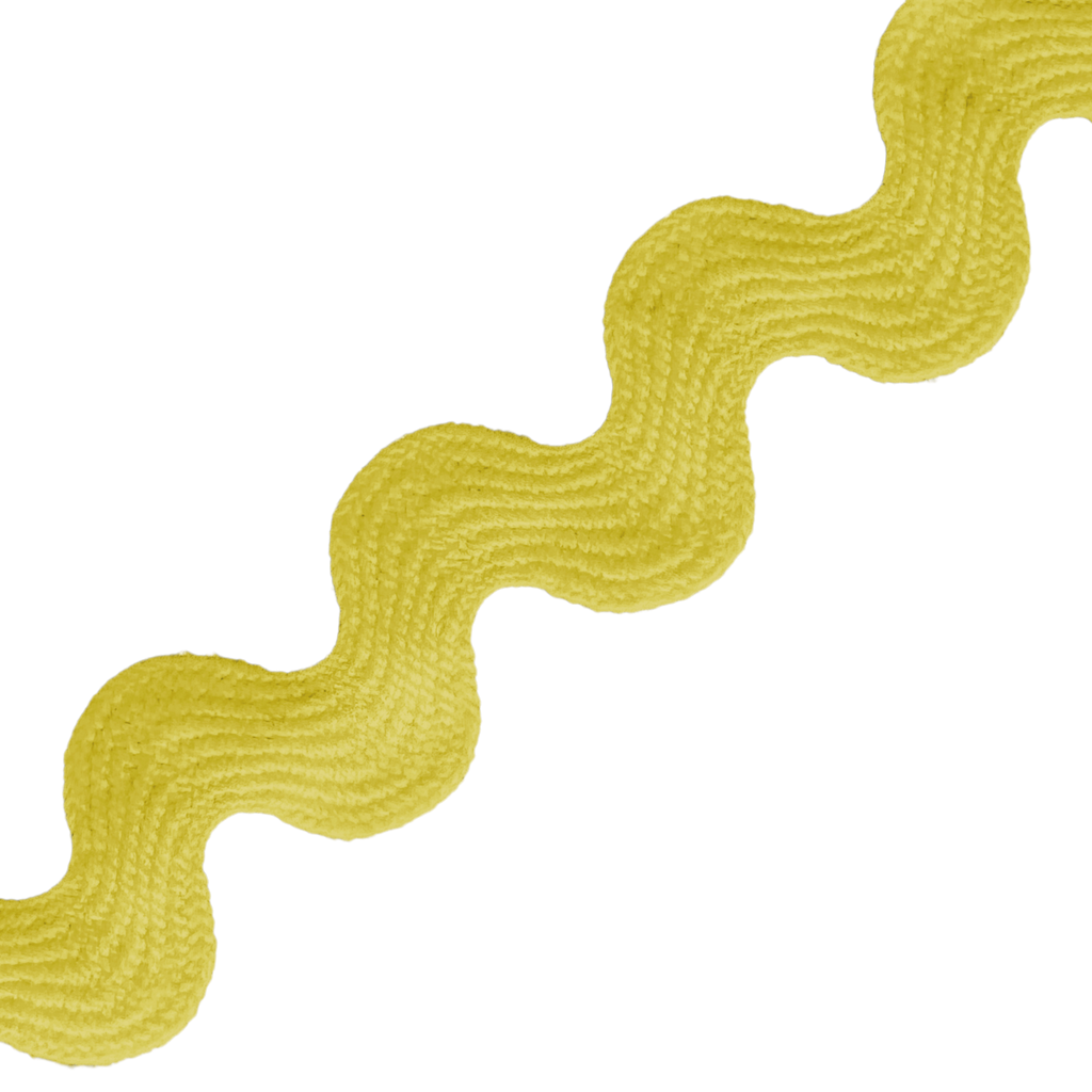 bright yellow 11/16" polyester ric rac from Heit's Wholesale bulk sewing supply company
