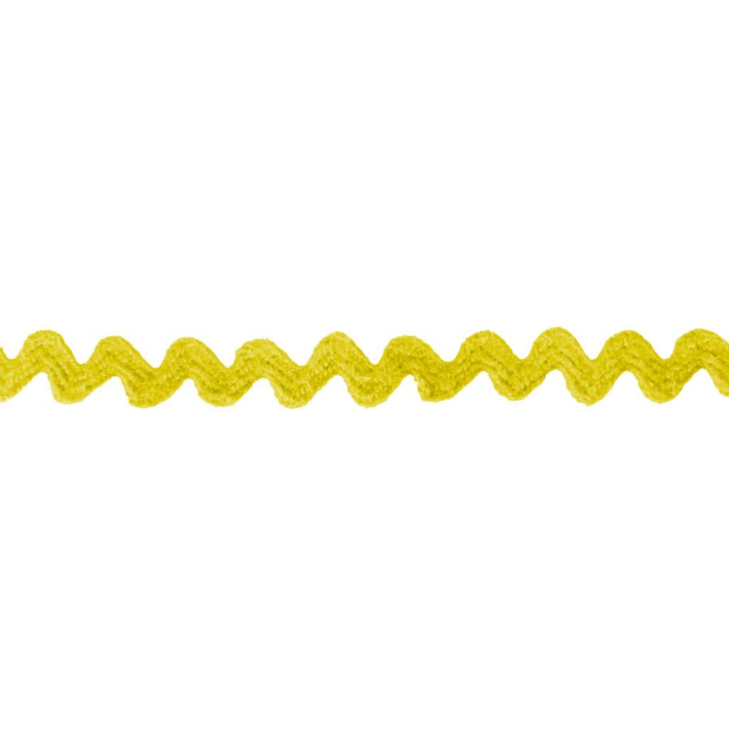 bright yellow 7/32" polyester ric rac from Heit's Wholesale bulk sewing supply company