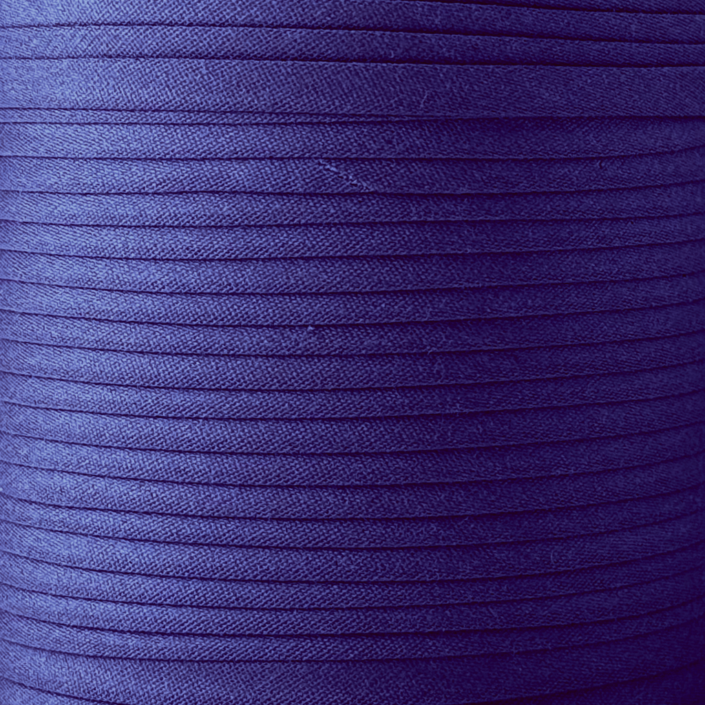 color swatch of the broker blue 1/2" double fold bias tape on a spool from Heit's Wholesale bulk sewing supply company