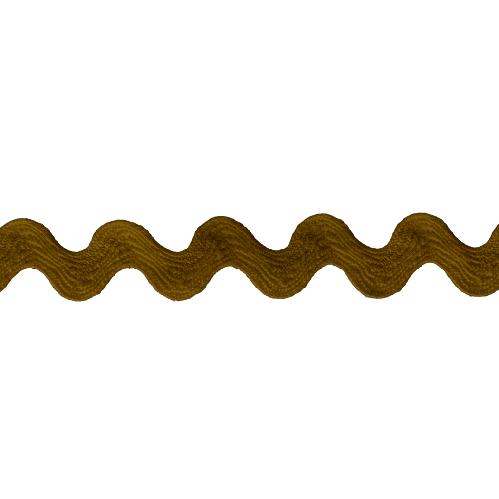 brown 1/2" polyester ric rac from Heit's Wholesale bulk sewing supply company