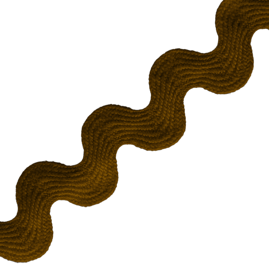 brown 11/16" polyester ric rac from Heit's Wholesale bulk sewing supply company