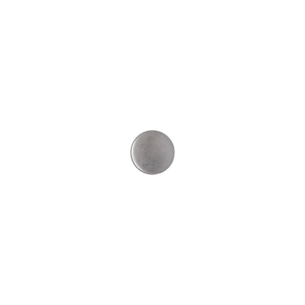 brushed silver size 14 capped snaps with a matte finish from Heit's Wholesale bulk sewing supply company