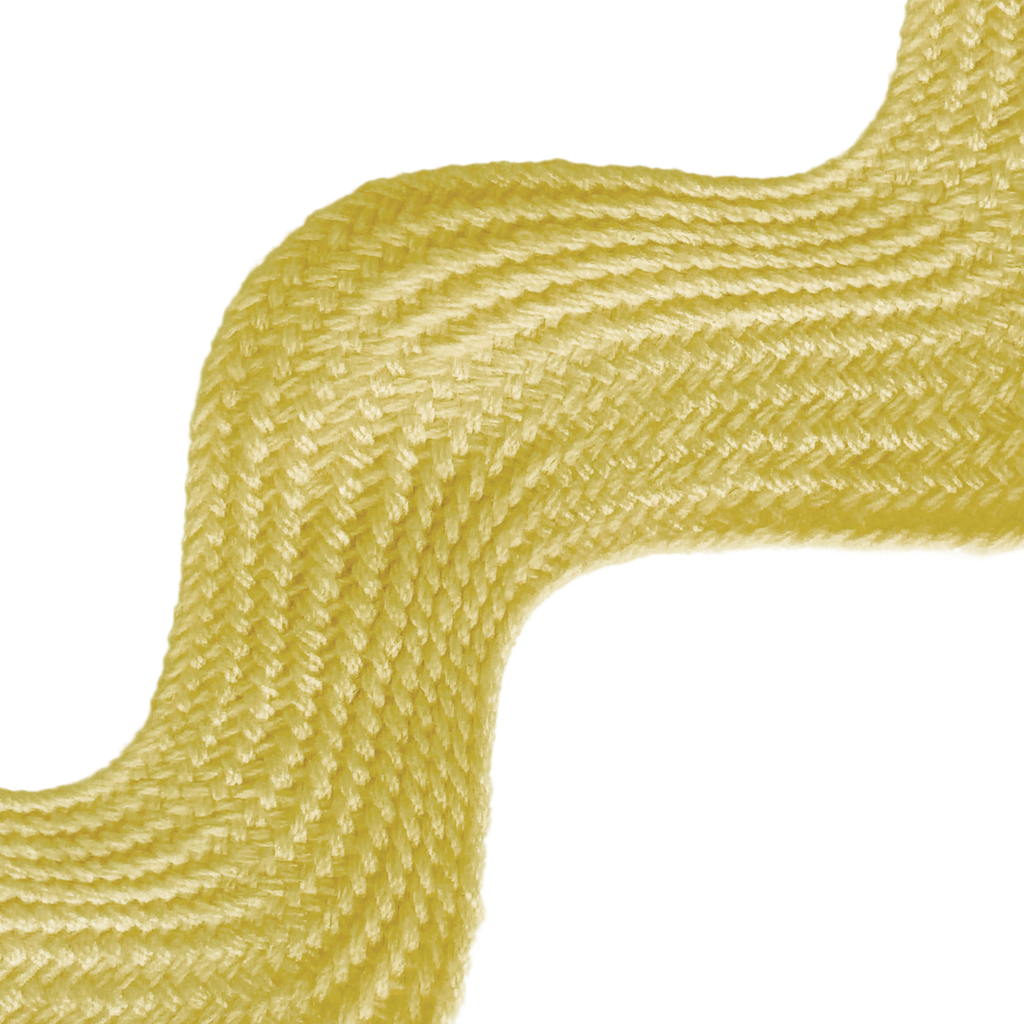 butter 1+13/32" polyester ric rac from Heit's Wholesale bulk sewing supply company