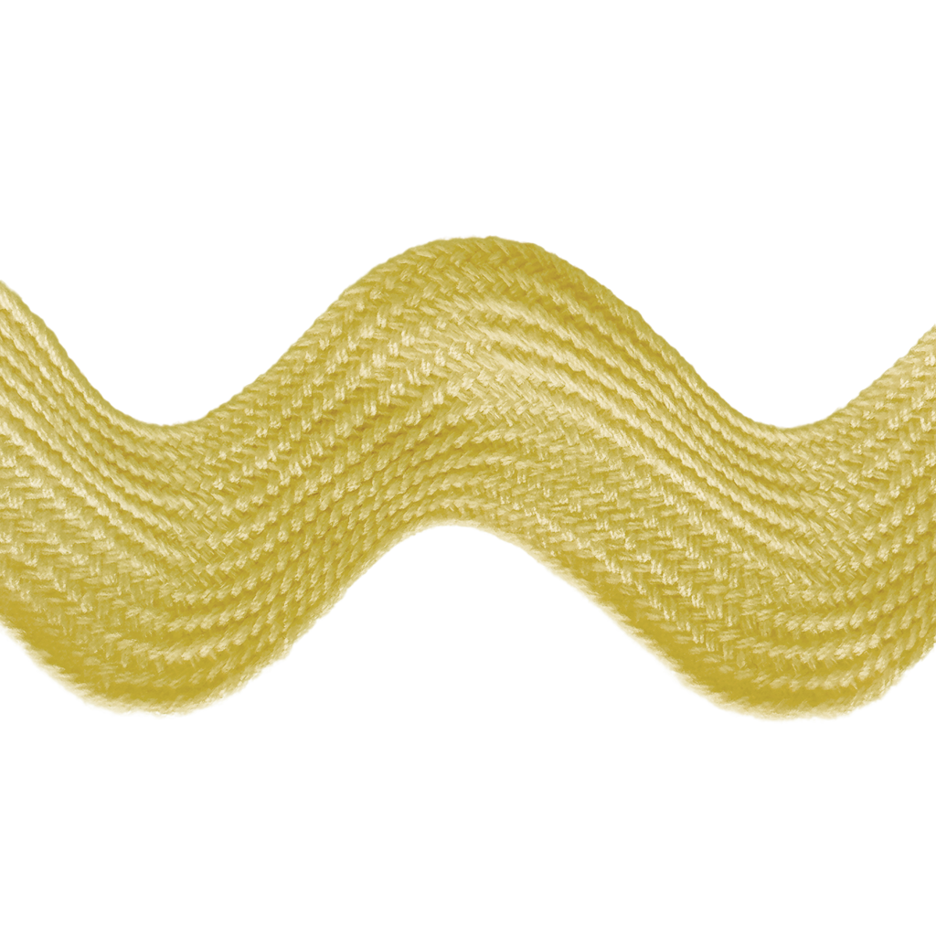 butter 1+13/32" polyester ric rac from Heit's Wholesale bulk sewing supply company
