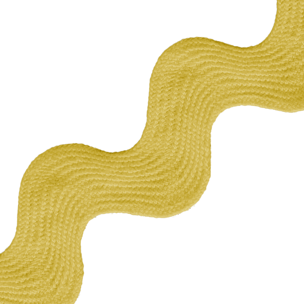 butter 1" polyester ric rac from Heit's Wholesale bulk sewing supply company