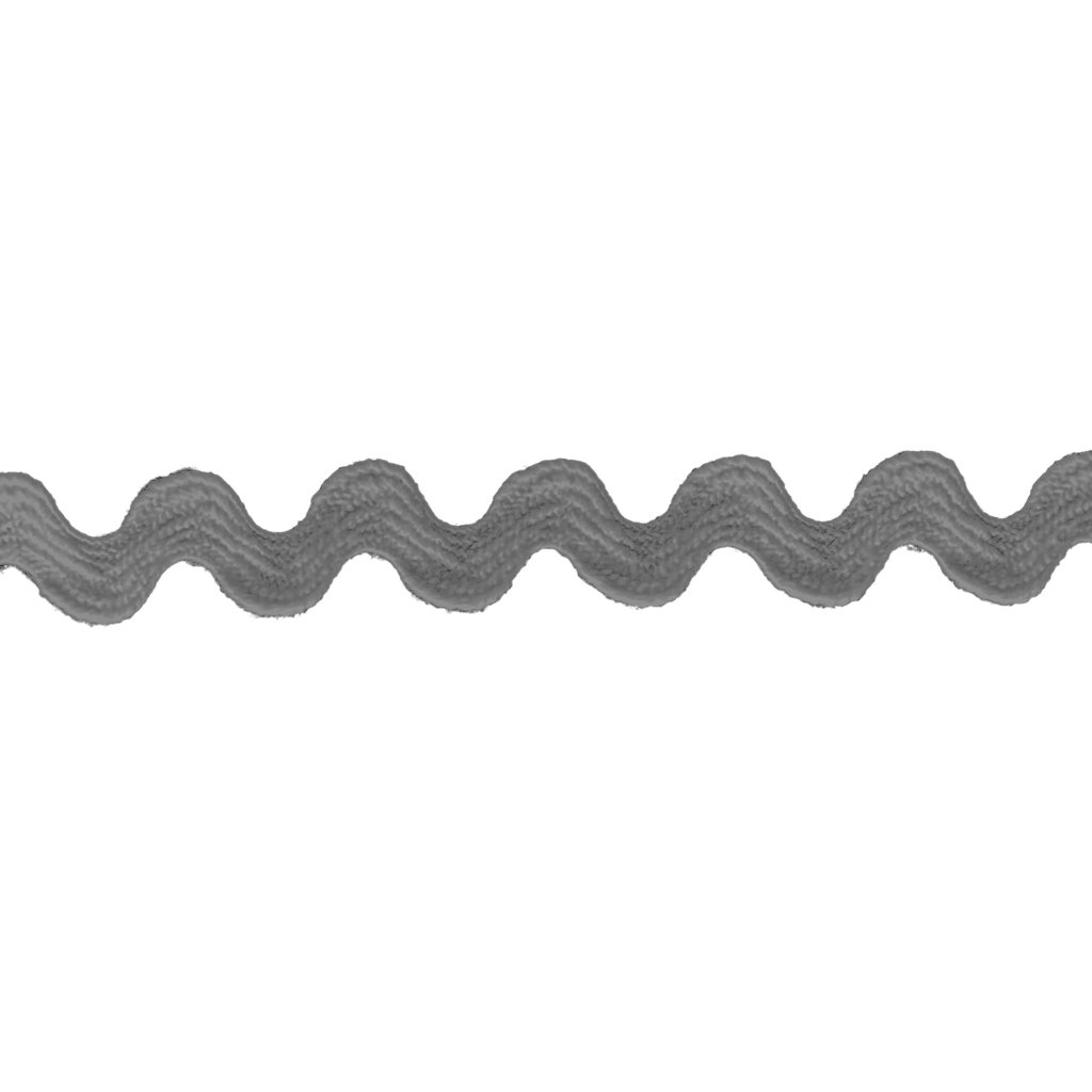 charcoal 3/8" polyester ric rac from Heit's Wholesale bulk sewing supply company