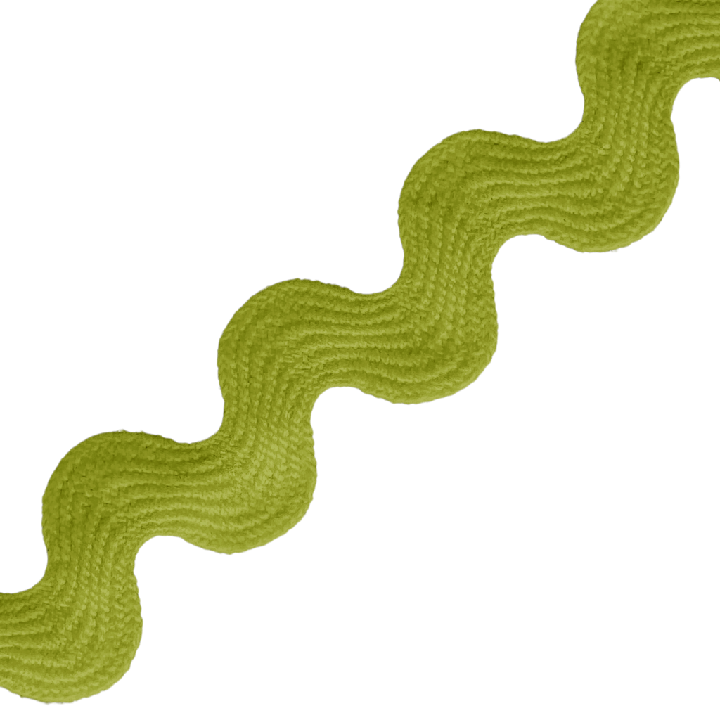chartreuse 11/16" polyester ric rac from Heit's Wholesale bulk sewing supply company