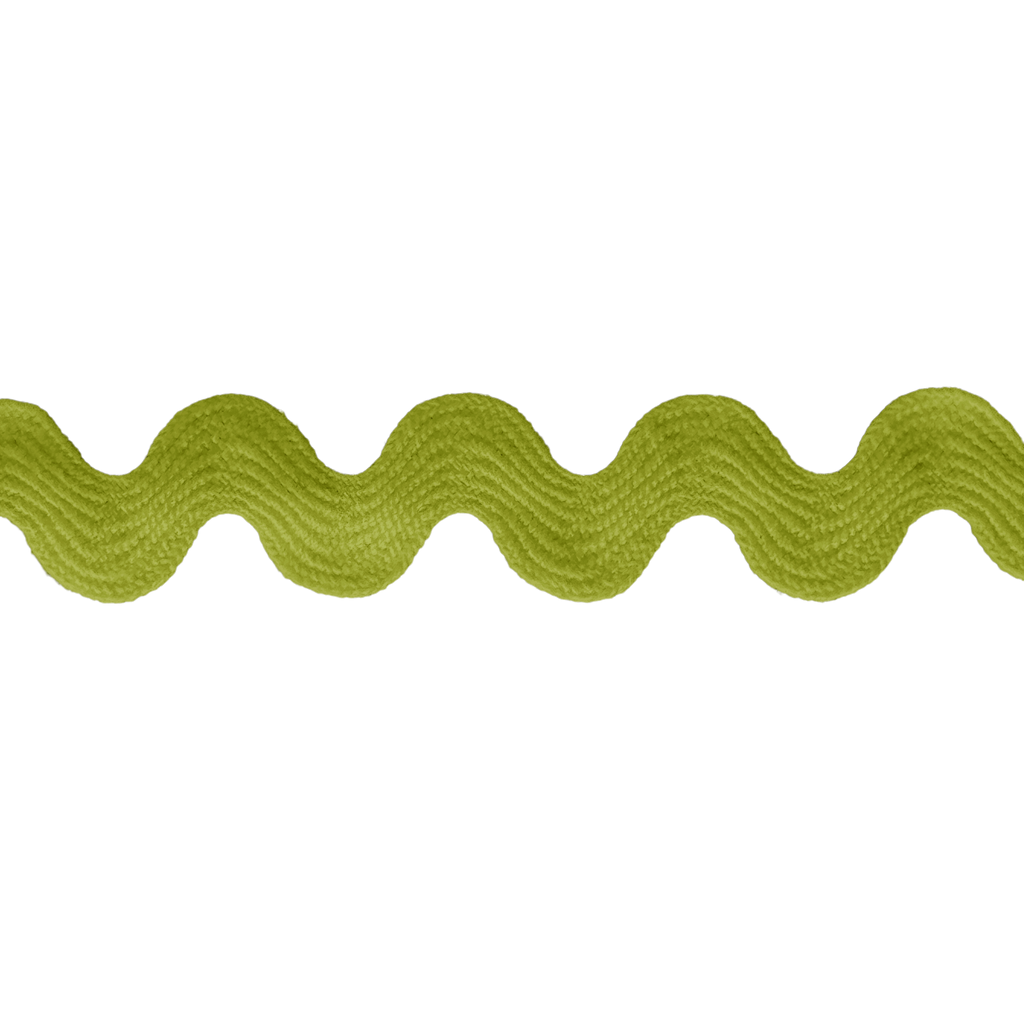 chartreuse 11/16" polyester ric rac from Heit's Wholesale bulk sewing supply company