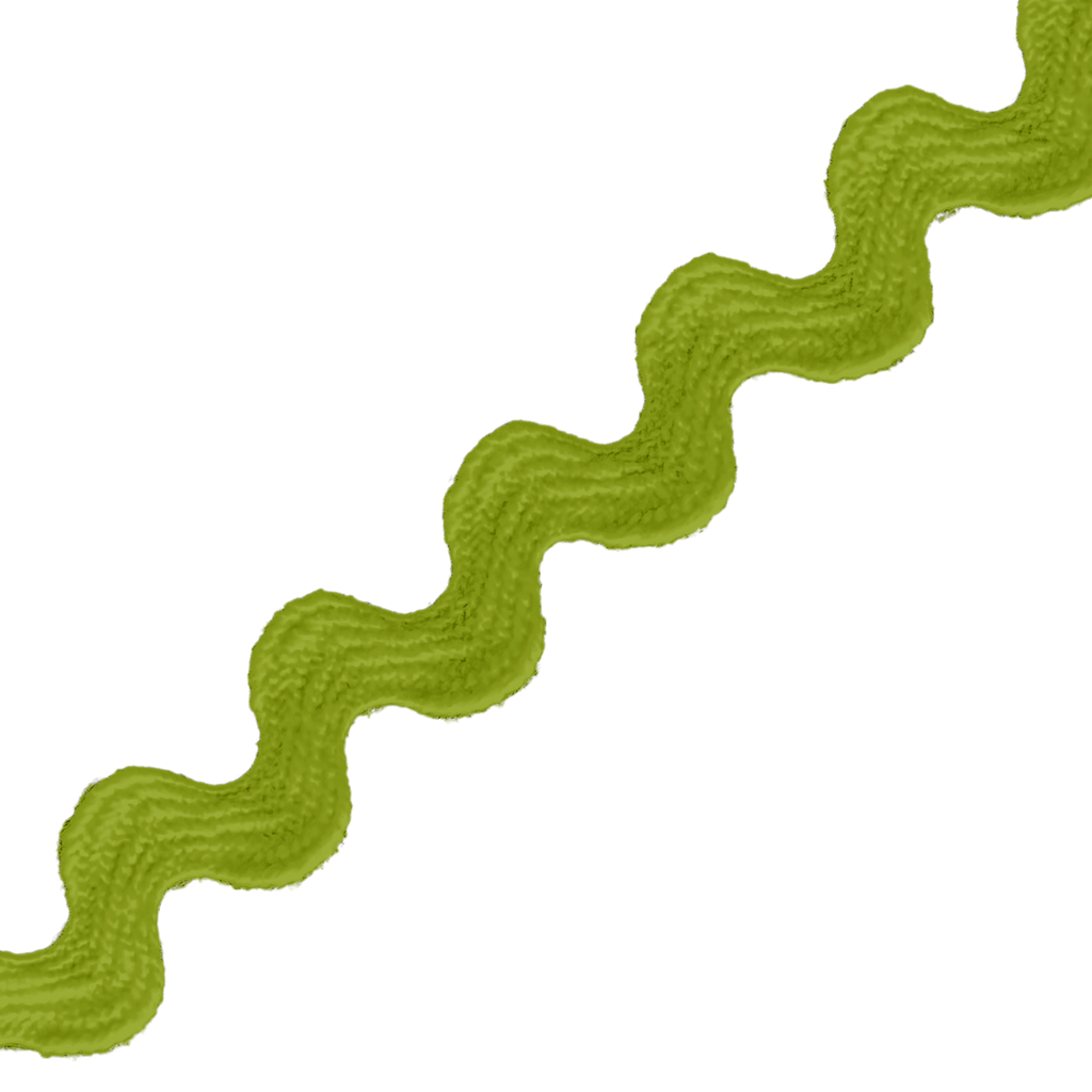 chartreuse 3/8" polyester ric rac from Heit's Wholesale bulk sewing supply company
