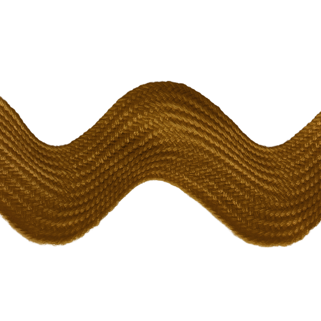 chestnut 1+13/32" polyester ric rac from Heit's Wholesale bulk sewing supply company