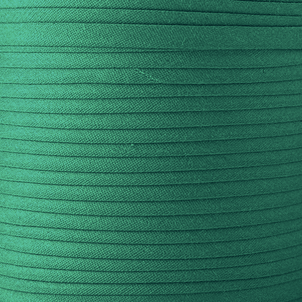 color swatch of the crystal green 1/2" double fold bias tape on a spool from Heit's Wholesale bulk sewing supply company