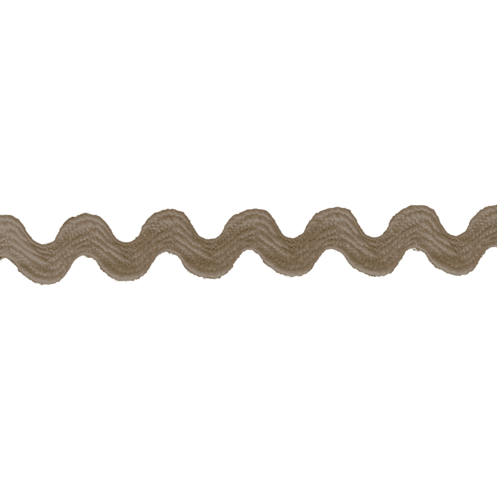 dark taupe 3/8" polyester ric rac from Heit's Wholesale bulk sewing supply company
