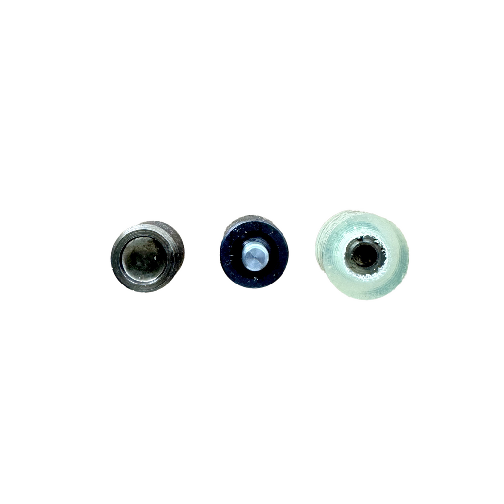 bottoms of the die sets compatible with the size 14 capped snaps from Heit's Wholesale bulk sewing supply company