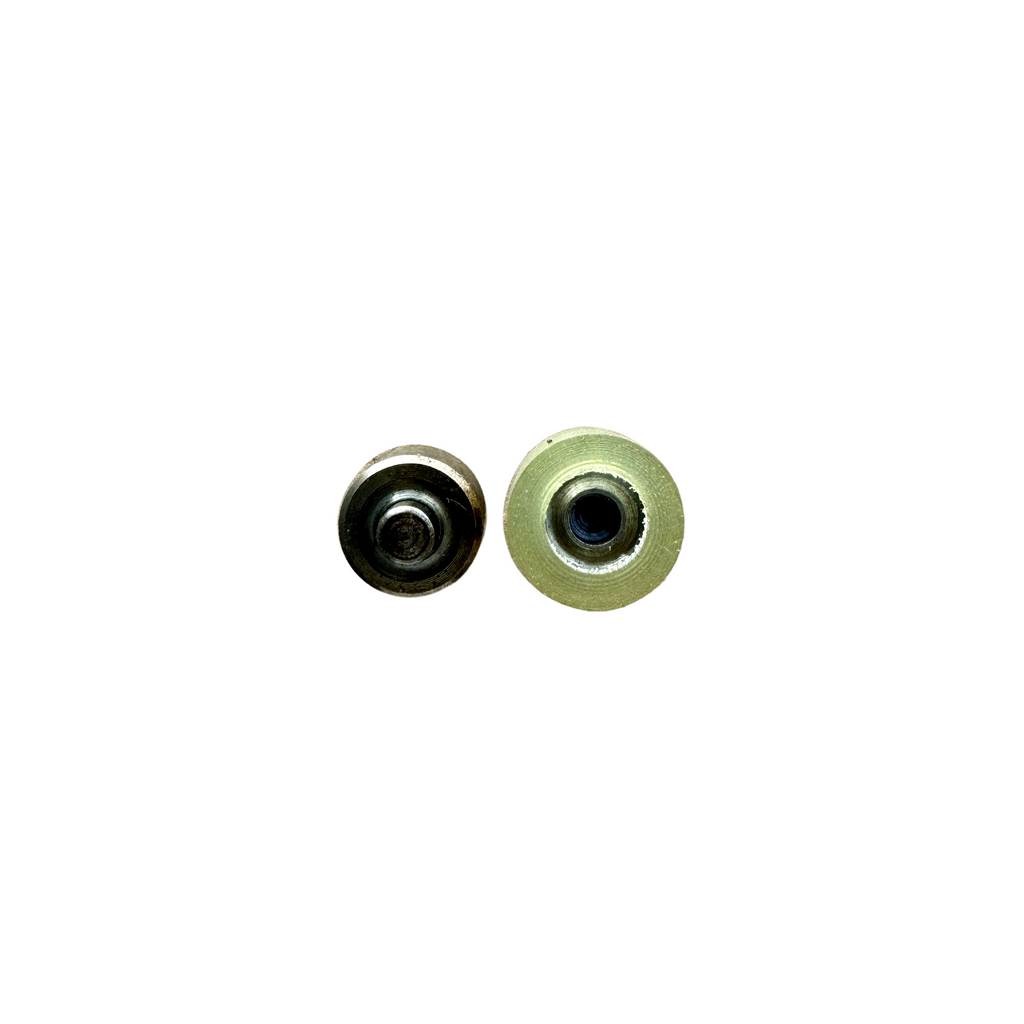 bottoms of the die sets for size 14 snaps sold at Heit's Wholesale bulk sewing supply company