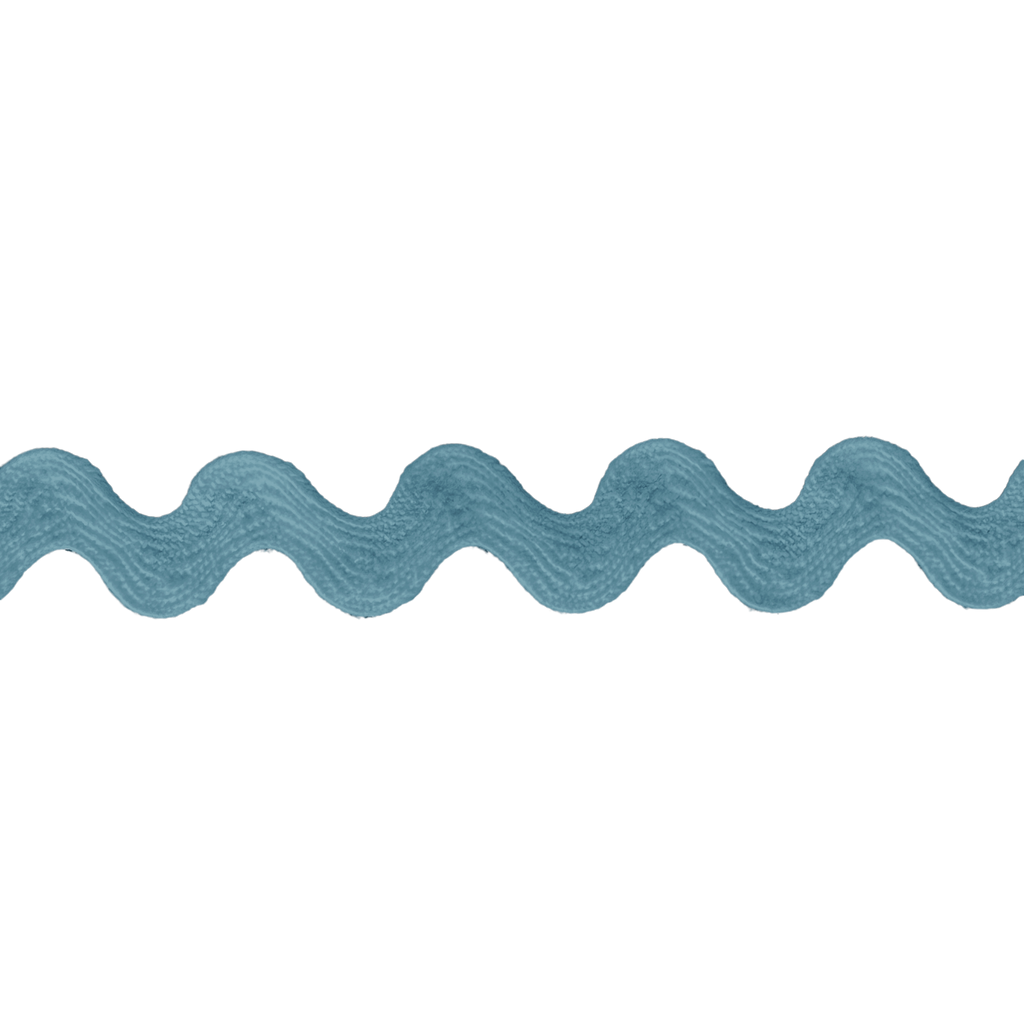 dusty blue 1/2" polyester ric rac from Heit's Wholesale bulk sewing supply company