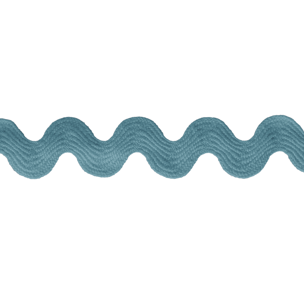 dusty blue 11/16" polyester ric rac from Heit's Wholesale bulk sewing supply company