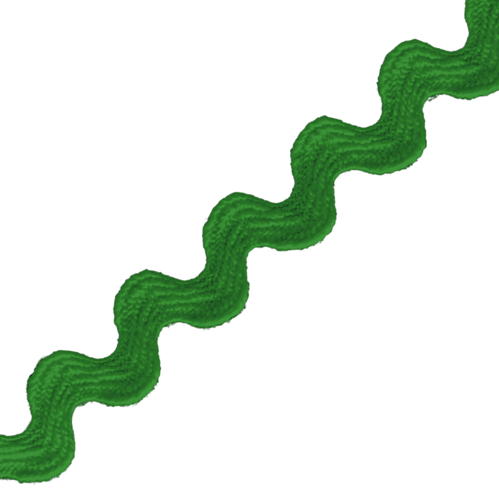 emerald 3/8" polyester ric rac from Heit's Wholesale bulk sewing supply company