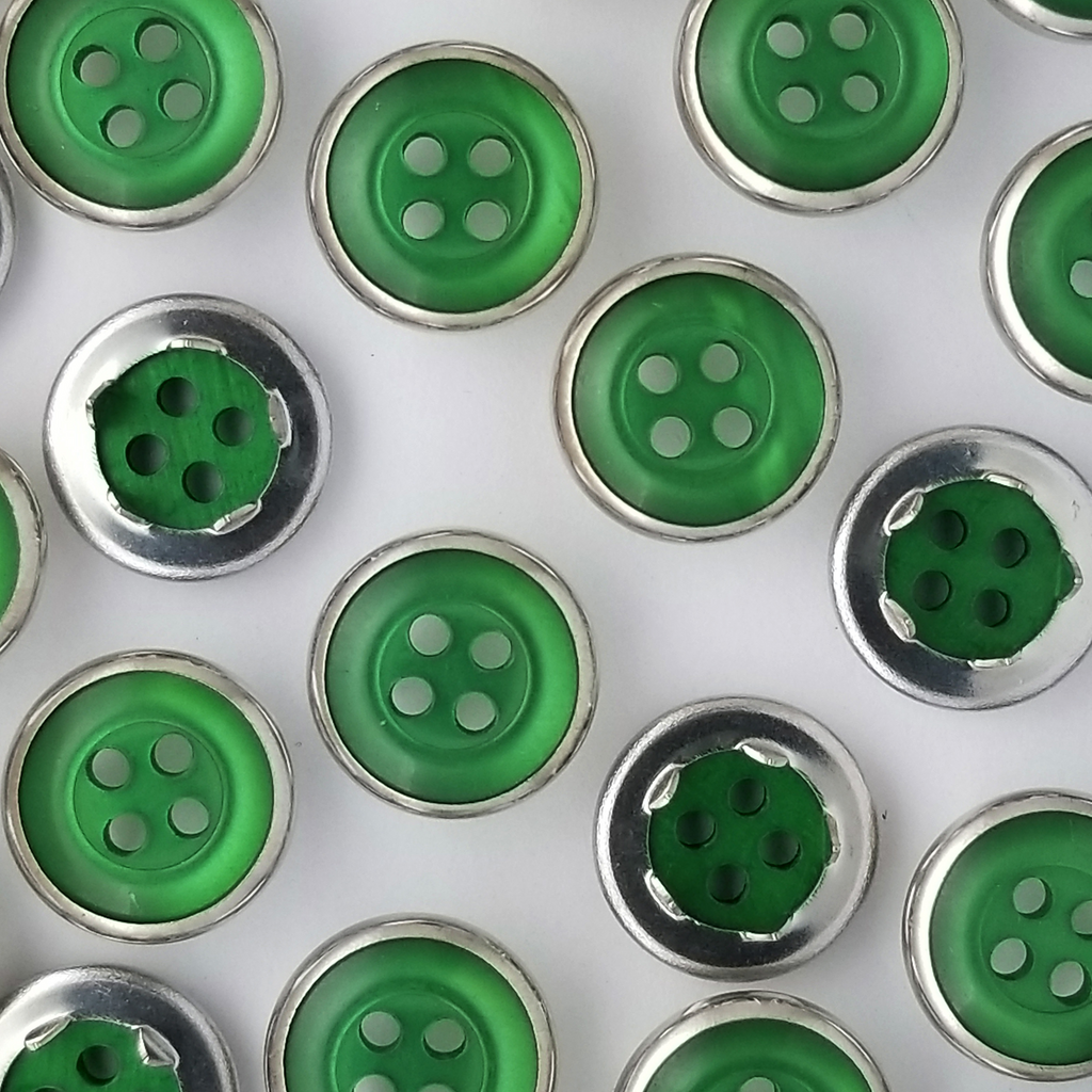 group of the emerald size 20 button style gripper snaps from Heit's Wholesale bulk sewing supply company