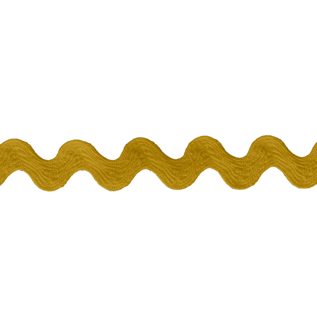 gold 1/2" polyester ric rac from Heit's Wholesale bulk sewing supply company