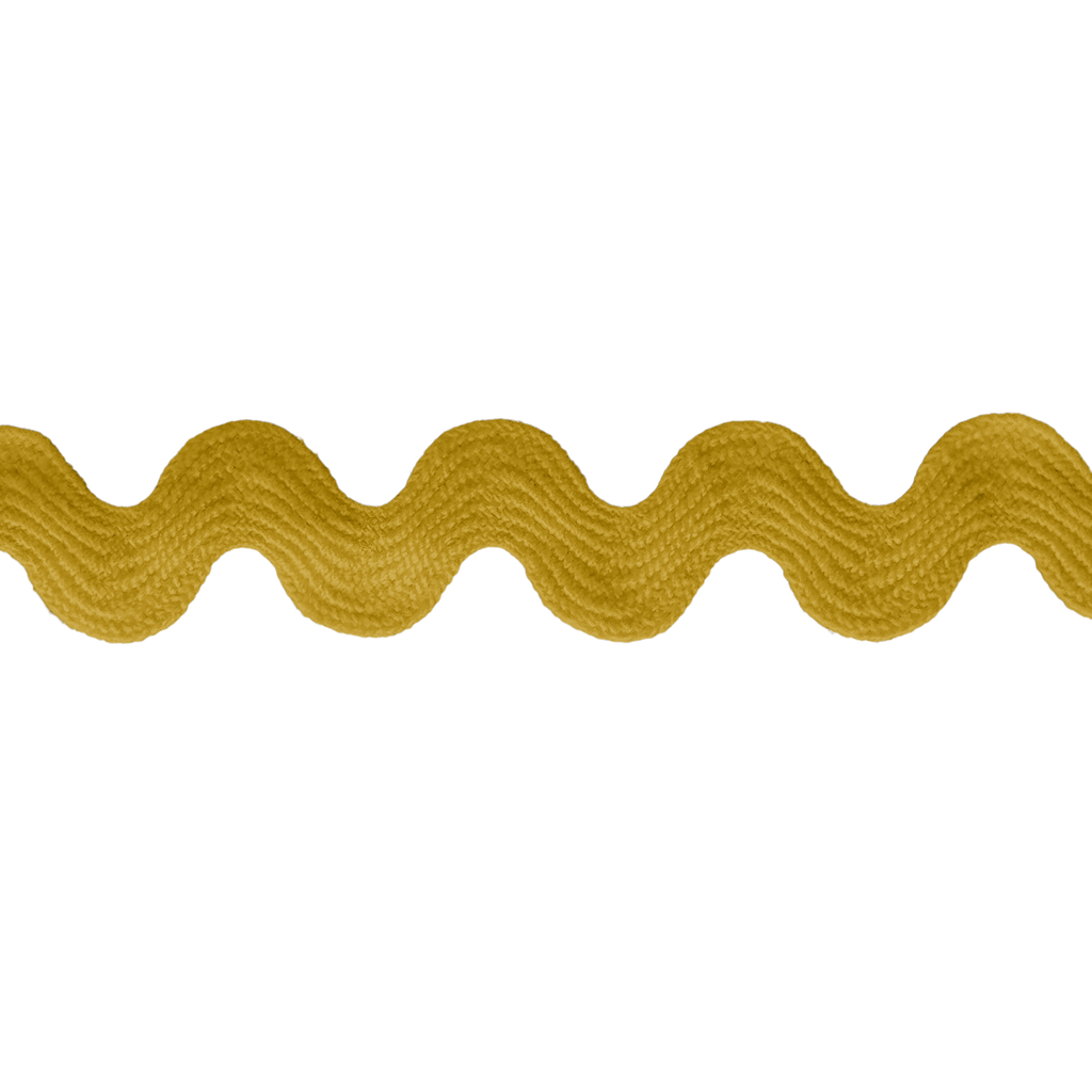 gold 11/16" polyester ric rac from Heit's Wholesale bulk sewing supply company