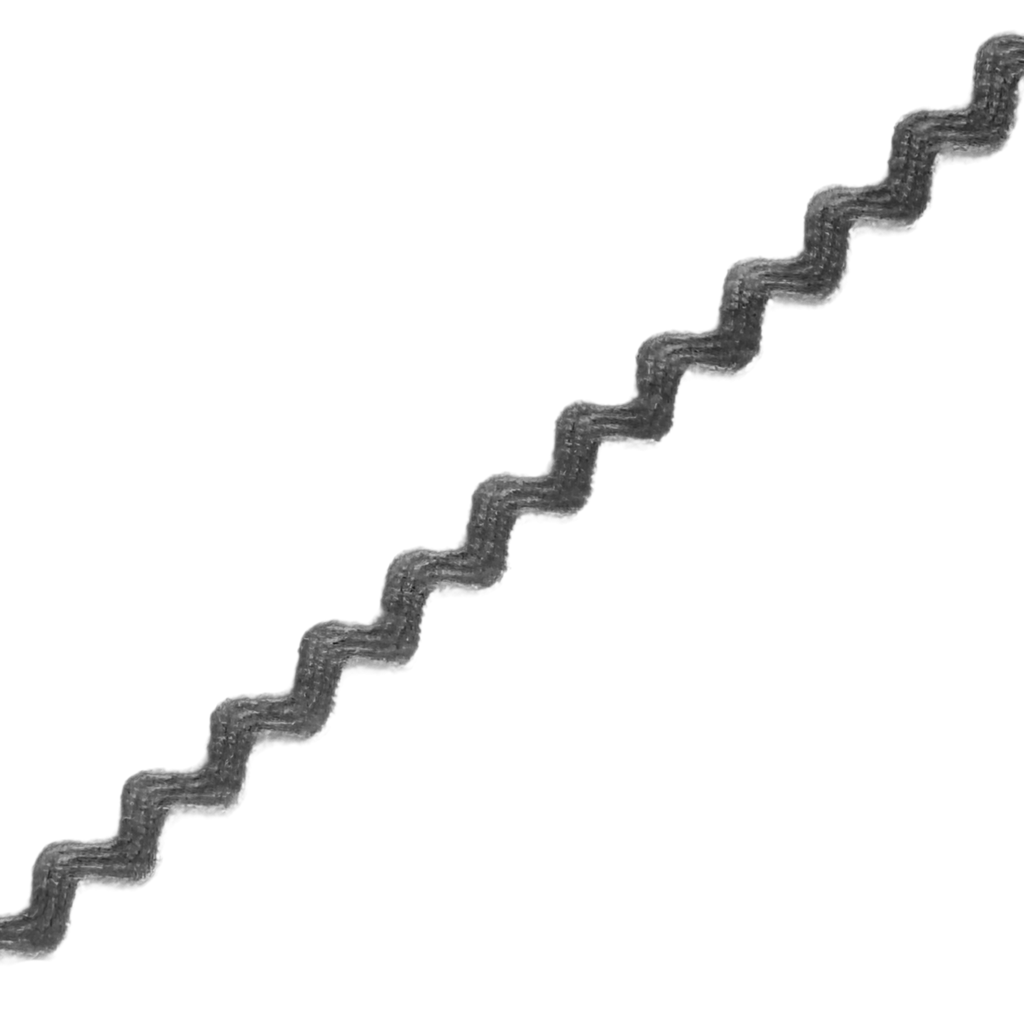 gray 11/64" polyester ric rac from Heit's Wholesale bulk sewing supply company
