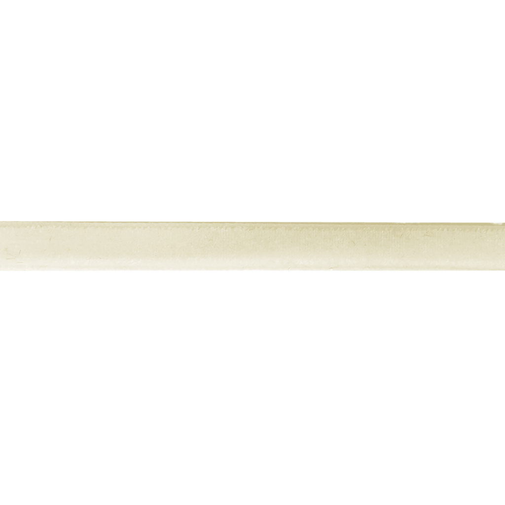 ivory 1/4" velvet ribbon from Heit's Wholesale bulk sewing supply company