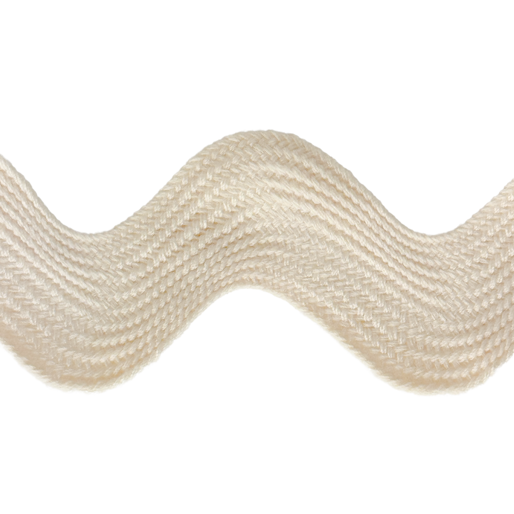 ivory 1+13/32" polyester ric rac from Heit's Wholesale bulk sewing supply company