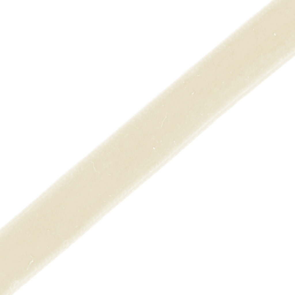 ivory 3/8" velvet ribbon from Heit's Wholesale bulk sewing supply company