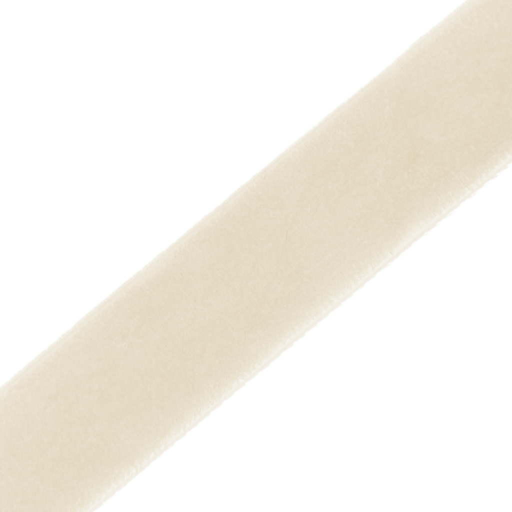 ivory 5/8" velvet ribbon from Heit's Wholesale bulk sewing supply company