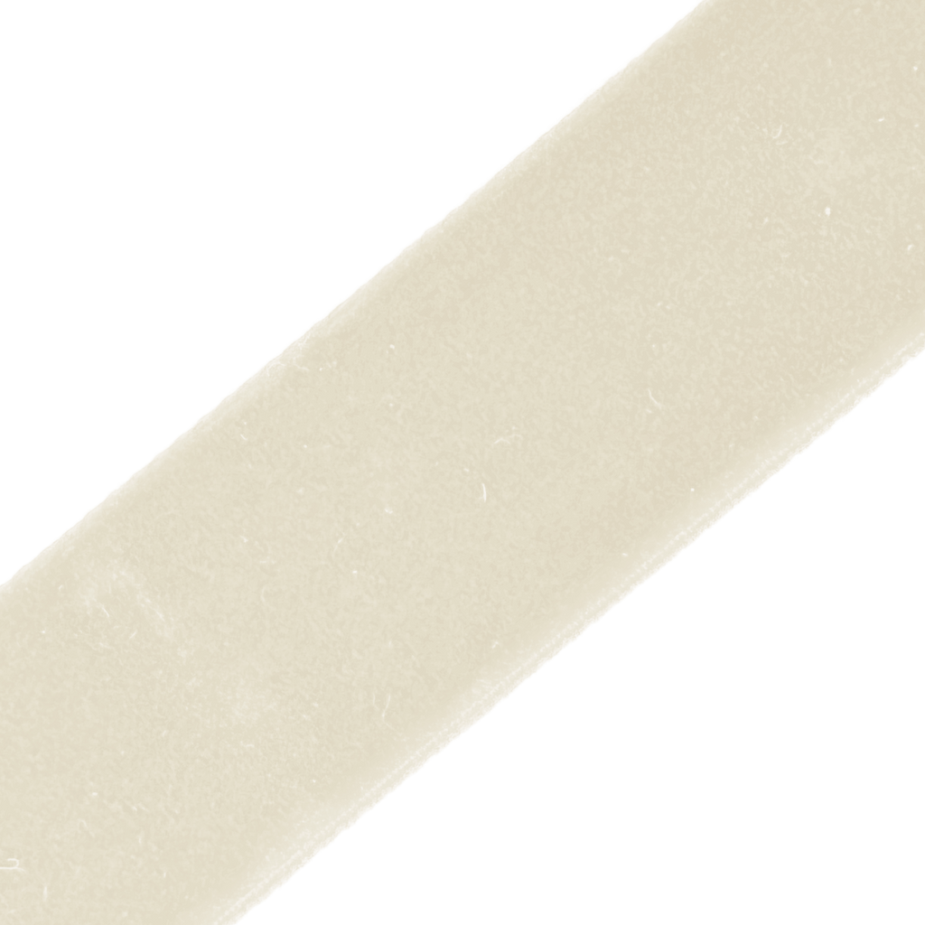 ivory 7/8" velvet ribbon from Heit's Wholesale bulk sewing supply company