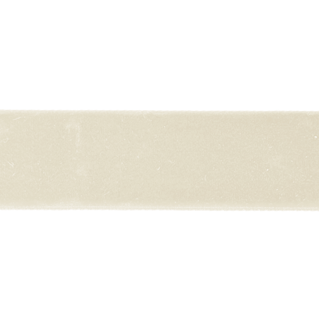 ivory 7/8" velvet ribbon from Heit's Wholesale bulk sewing supply company