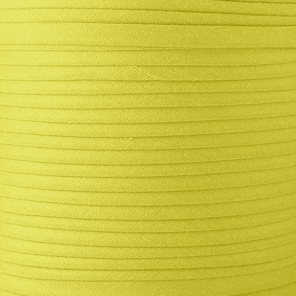 color swatch of khaki green 1/4" double fold bias tape on a spool from Heit's Wholesale