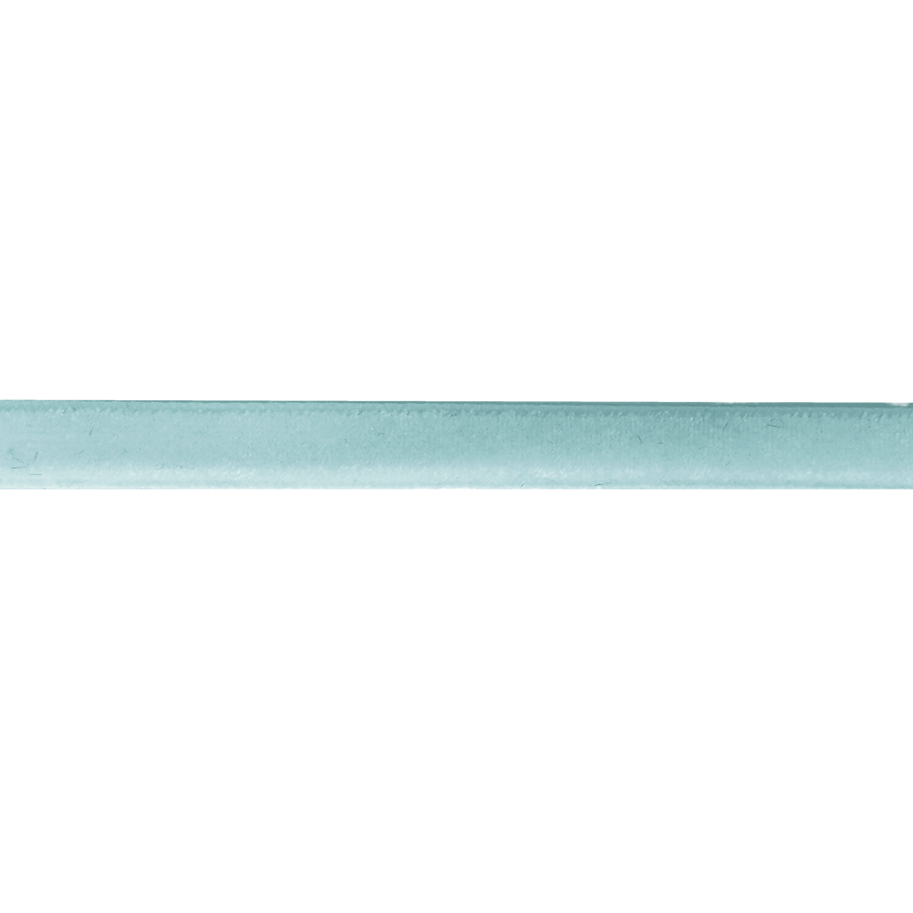 light blue 1/4" velvet ribbon from Heit's Wholesale bulk sewing supply company