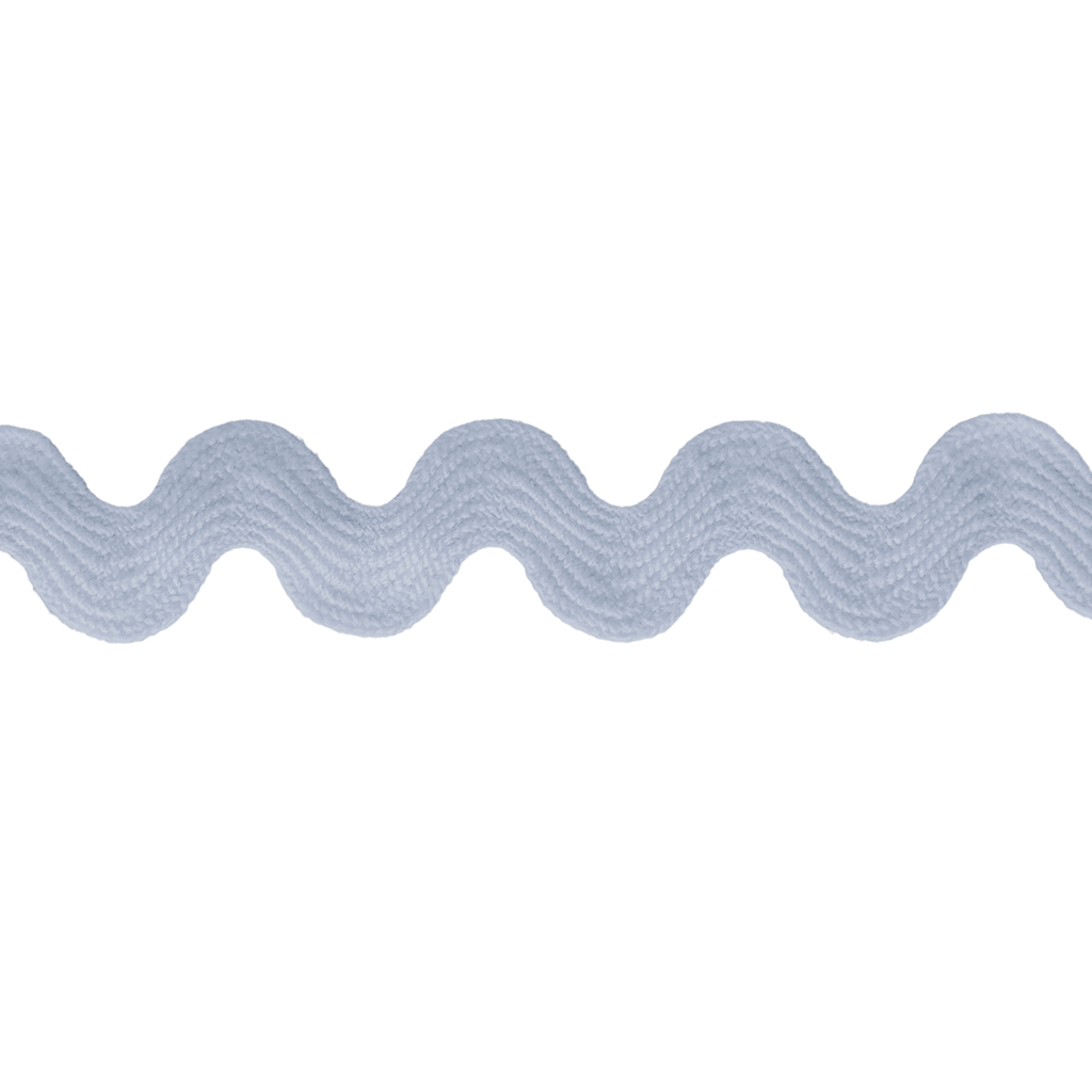 light blue 11/16" polyester ric rac from Heit's Wholesale bulk sewing supply company