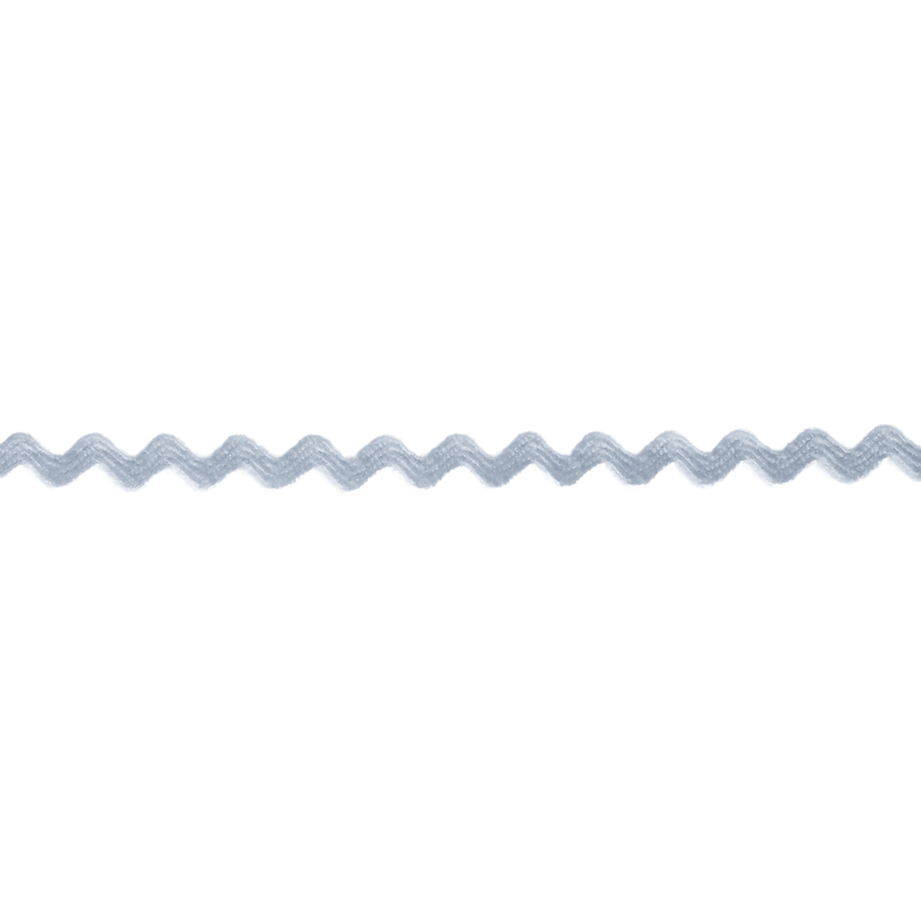 light blue 11/64" polyester ric rac from Heit's Wholesale bulk sewing supply company