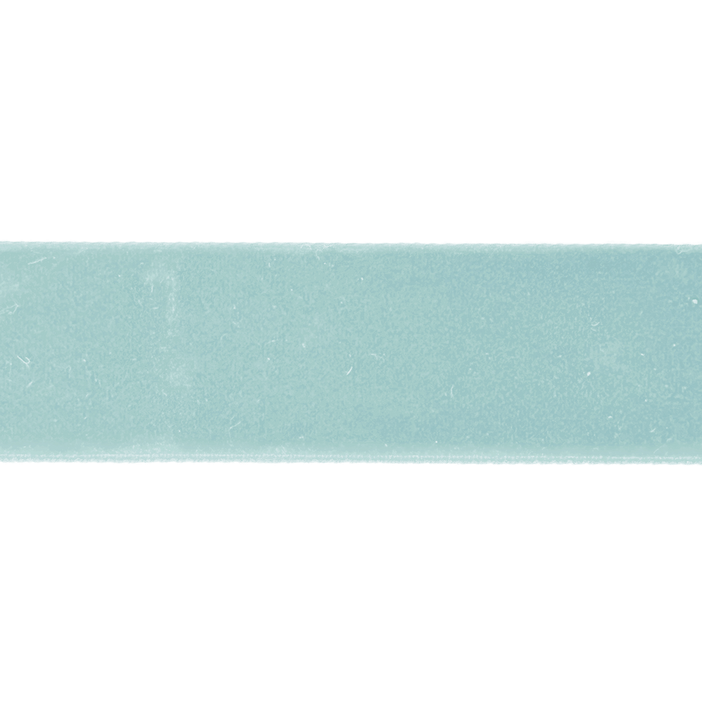 light blue 7/8" velvet ribbon from Heit's Wholesale bulk sewing supply company
