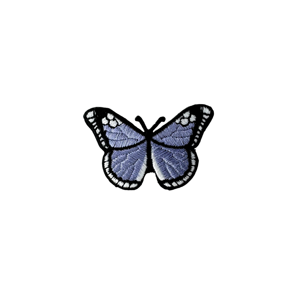 lilac butterfly applique from Heit's Wholesale bulk sewing supply company 