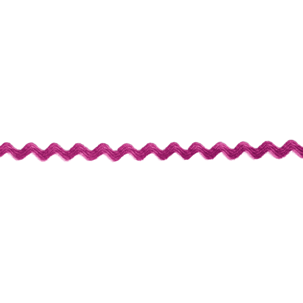 magenta 11/64" polyester ric rac from Heit's Wholesale bulk sewing supply company