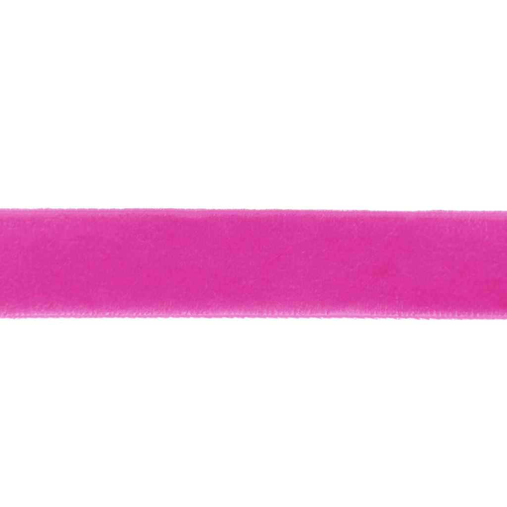magenta 5/8" velvet ribbon from Heit's Wholesale bulk sewing supply company