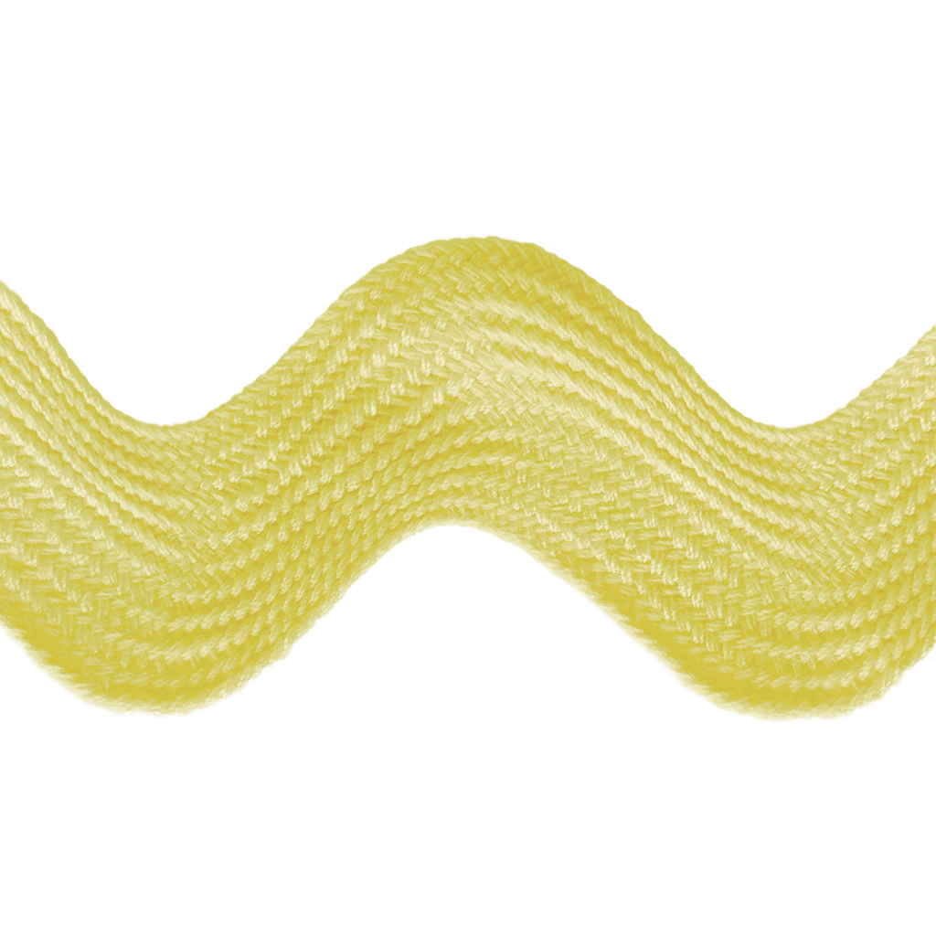 maize 1+13/32" polyester ric rac from Heit's Wholesale bulk sewing supply company