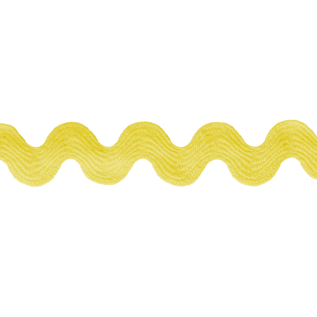 maize 11/16" polyester ric rac from Heit's Wholesale bulk sewing supply company
