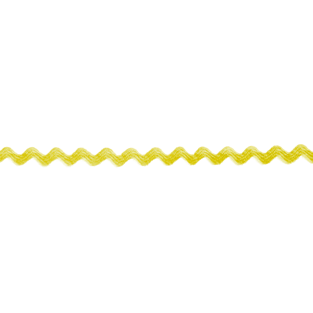 maize 11/64" polyester ric rac from Heit's Wholesale bulk sewing supply company