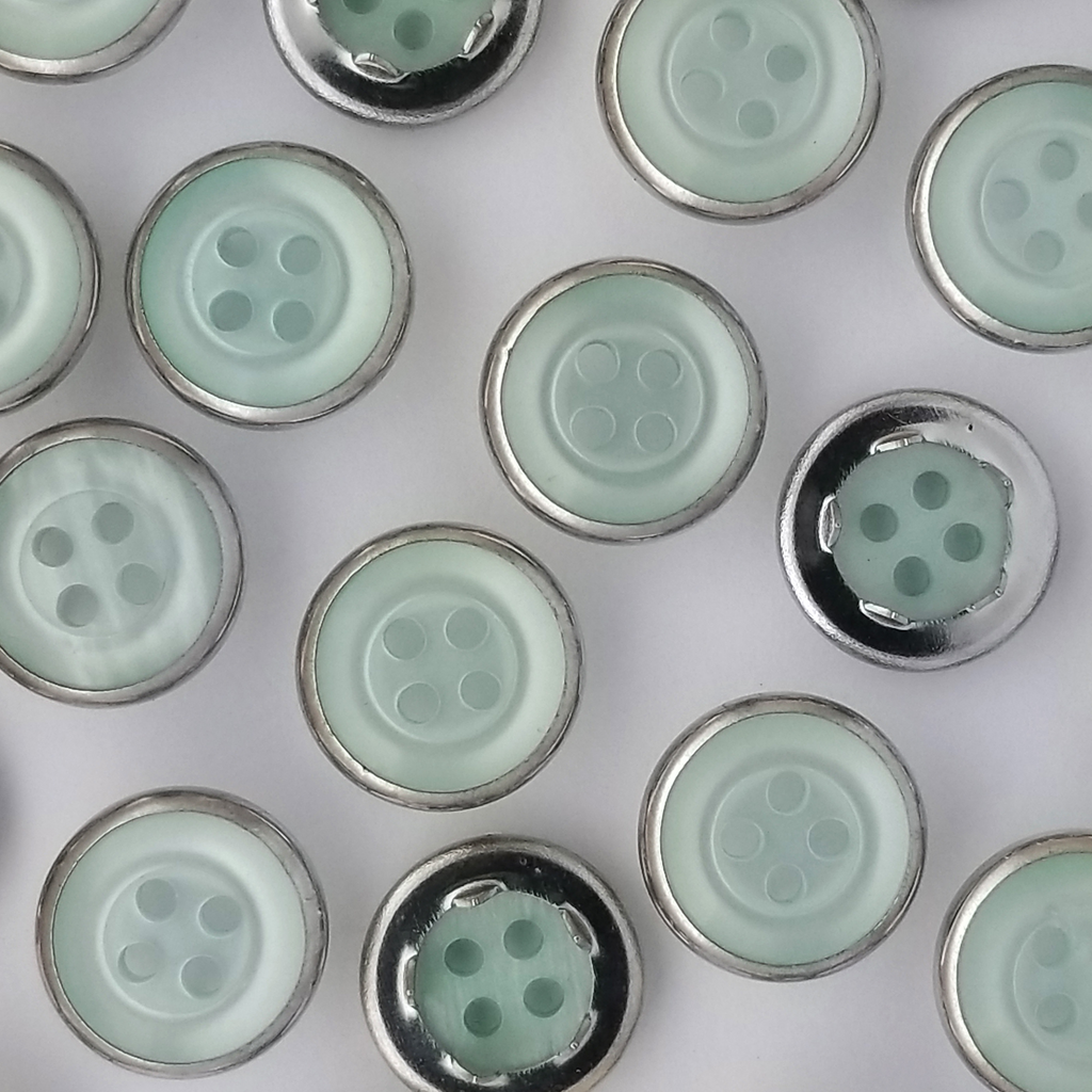 group of the mint size 20 button style gripper snaps from Heit's Wholesale bulk sewing supply company