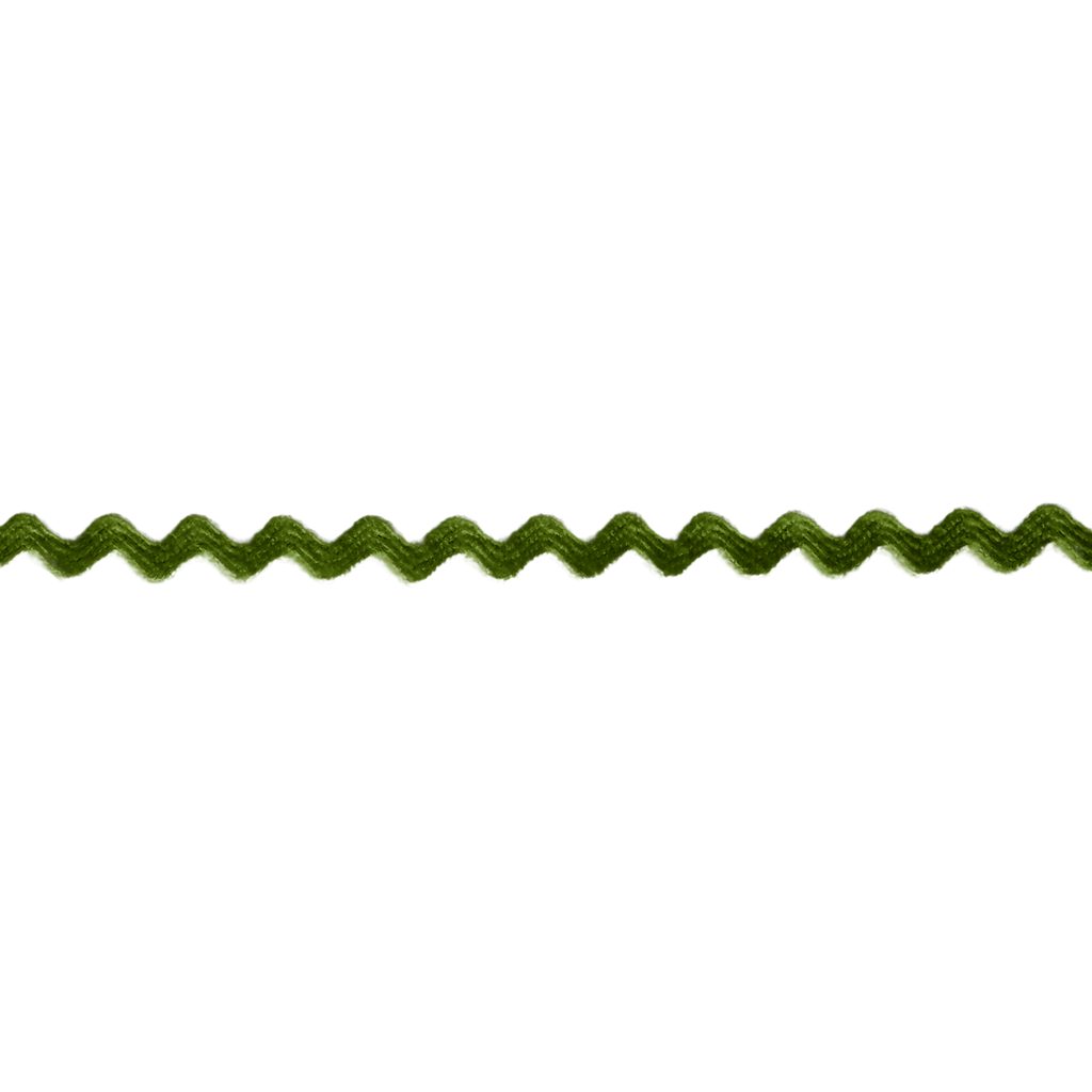 moss 11/64" polyester ric rac from Heit's Wholesale bulk sewing supply company