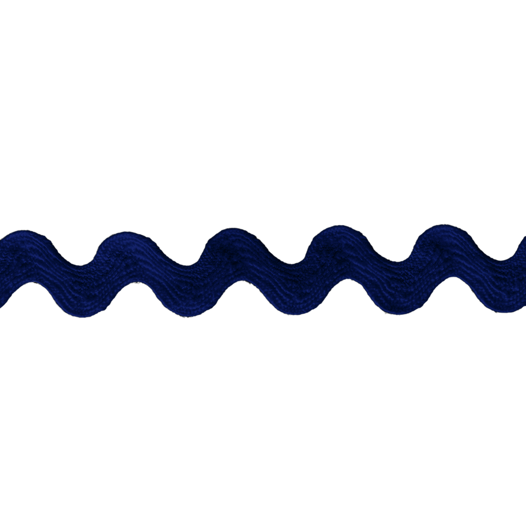 navy 1/2" polyester ric rac from Heit's Wholesale bulk sewing supply company