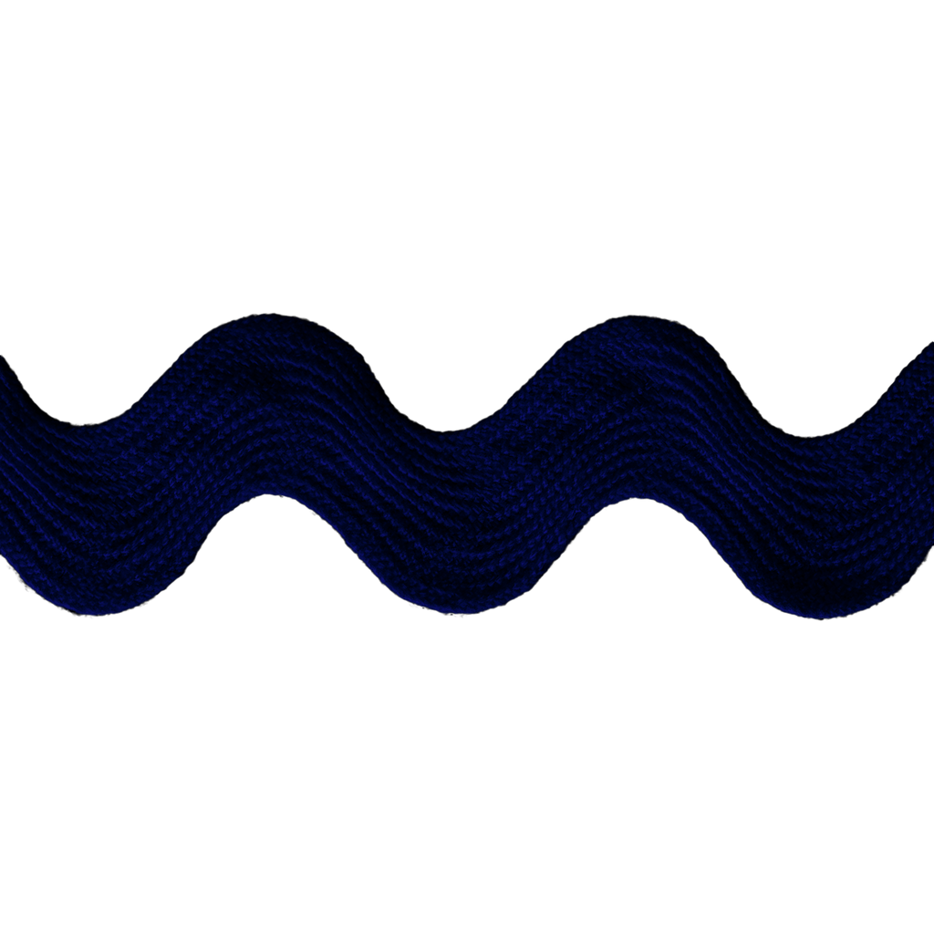 navy 1" polyester ric rac from Heit's Wholesale bulk sewing supply company
