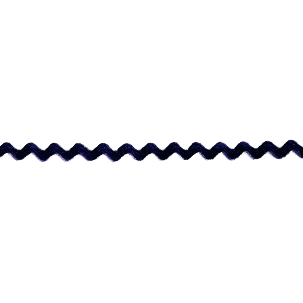 navy blue 11/64" polyester ric rac from Heit's Wholesale bulk sewing supply company