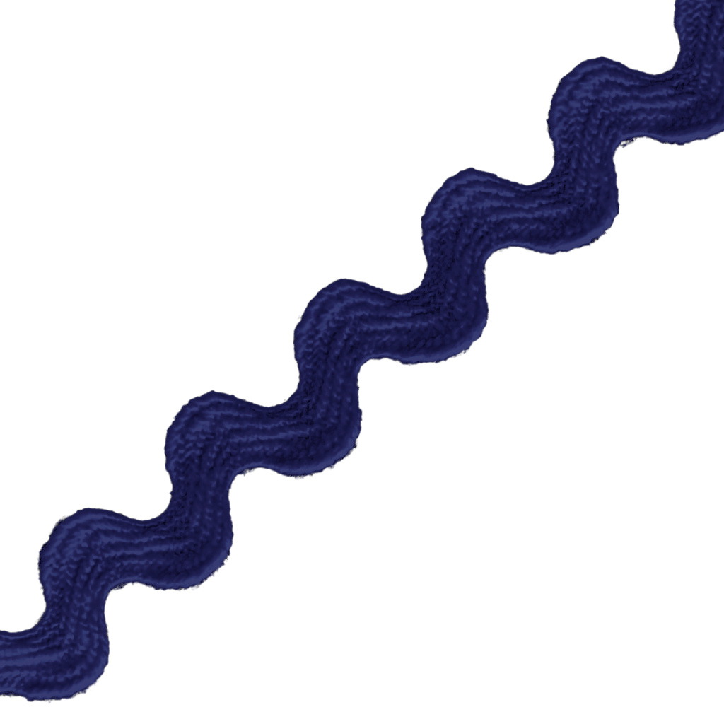 navy blue 3/8" polyester ric rac from Heit's Wholesale bulk sewing supply company