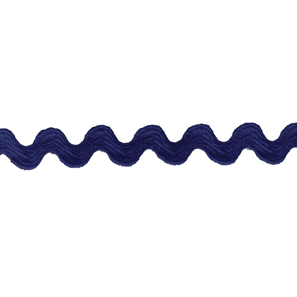 navy blue 3/8" polyester ric rac from Heit's Wholesale bulk sewing supply company